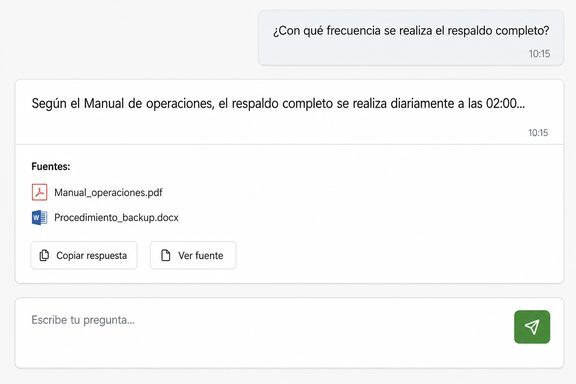 Respuesta obtenida del asistente