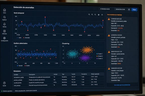 Detección automática de anomalías e inconsistencias en series temporales con machine learning